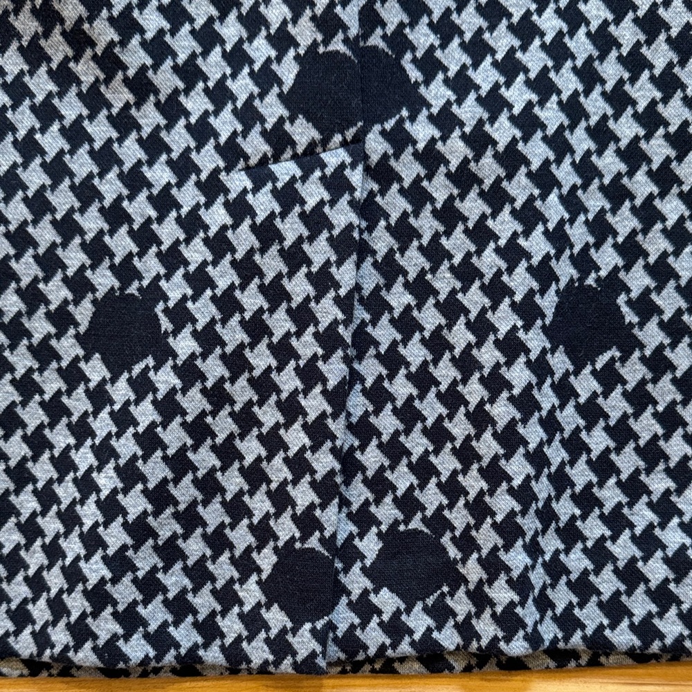 Talbots Black And White Patterned Long Sleeve Dre… - image 4